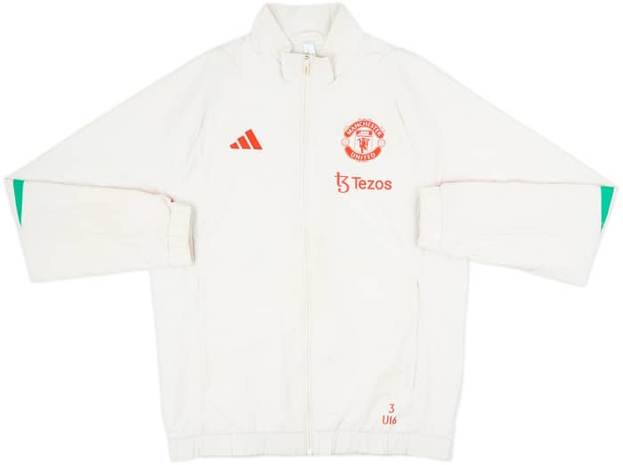2023-24 Manchester United adidas Youth Player Issue Track Jacket #3 - 6/10 - (M)