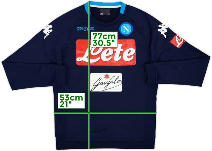 2017-18 Napoli Kappa Sweat Top - 7/10 - (XL)