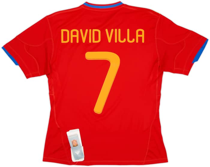 2009-10 Spain Home Shirt David Villa #7 (Women's M)