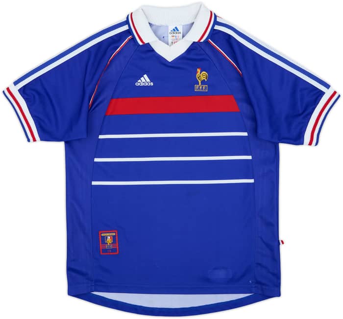 1998-00 France Home Shirt - 7/10 - (XL.Boys)