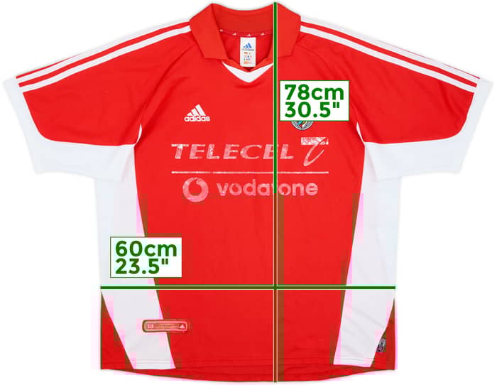 2001-02 Benfica Home Shirt - 4/10 - (XL)