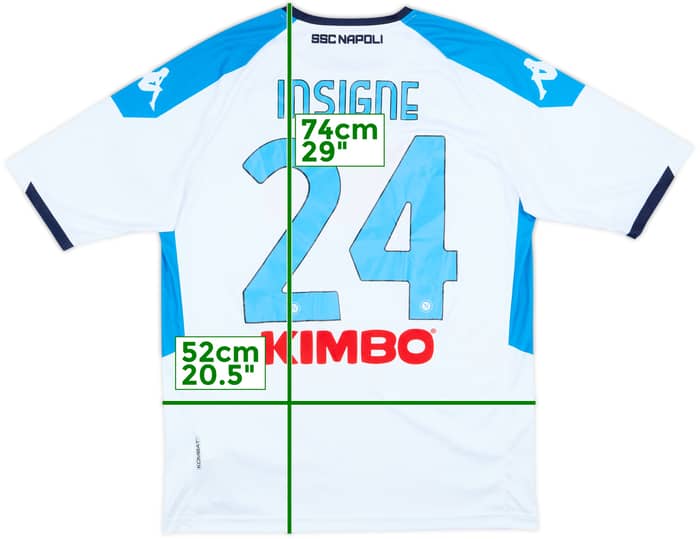 2019 Napoli Third Shirt Insigne #24 - 8/10 - (XL)