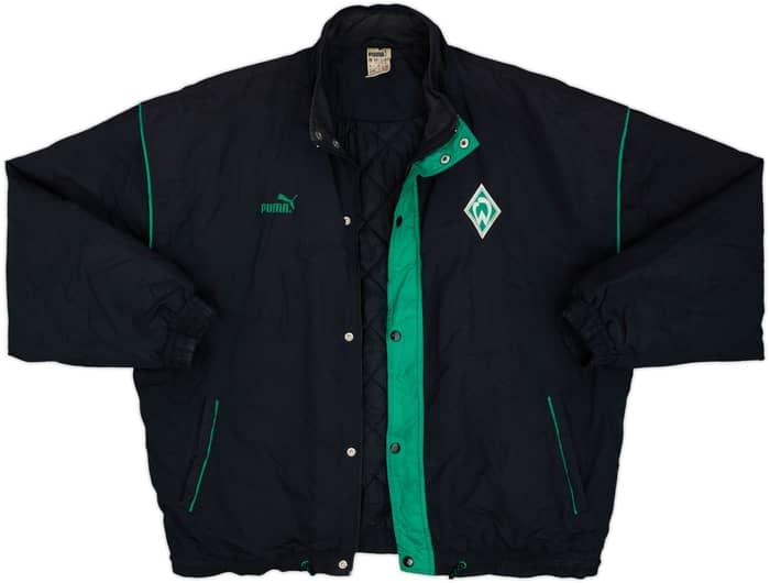1995-96 Werder Bremen Puma Padded Bench Coat - 5/10 - (L)