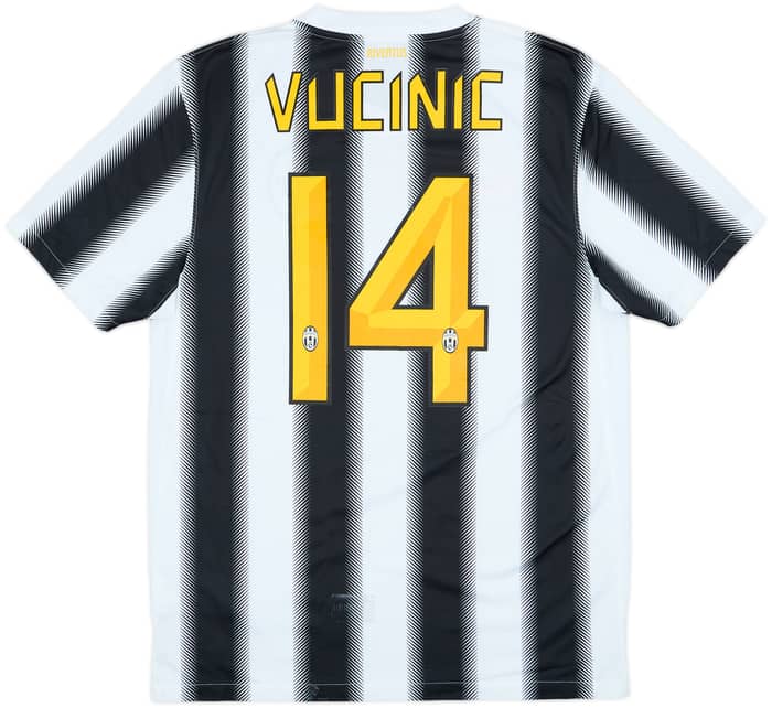 2011-12 Juventus Home Shirt Vucinic #14 - 8/10 - (M)
