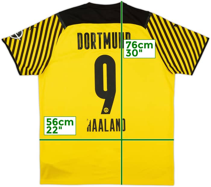 2020-21 Borussia Dortmund Home Shirt Haaland #9 - 5/10 - (XXL)
