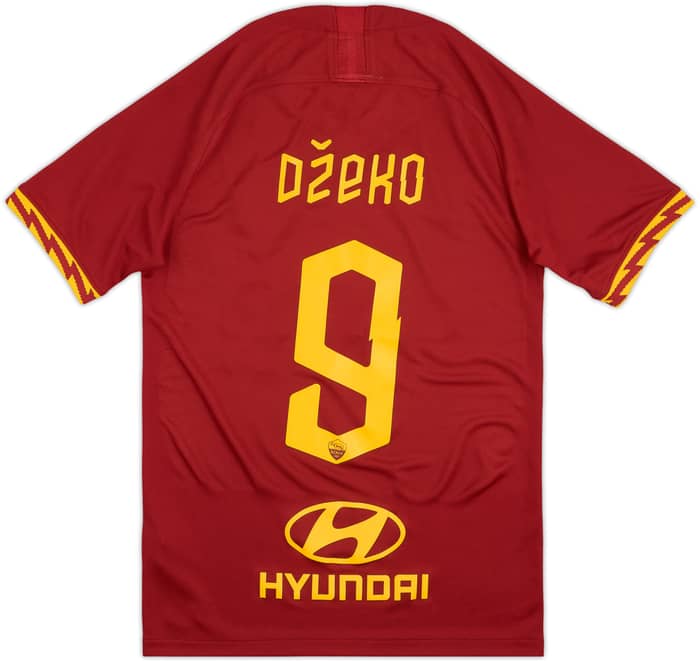 2019-20 Roma Home Shirt Dzeko #9 - 10/10 - (S)