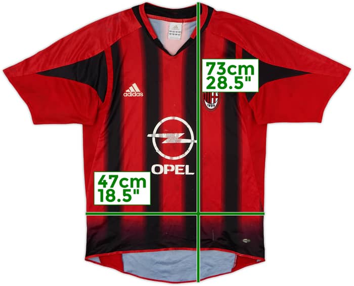 2004-05 AC Milan Home Shirt - 4/10 - (S)