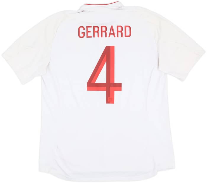 2012-13 England Home Shirt Gerrard #4 - 6/10 - (XL)