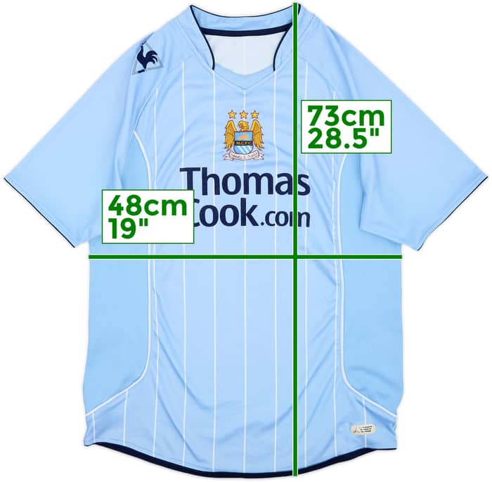 2007-08 Manchester City Home Shirt - 5/10 - (M)