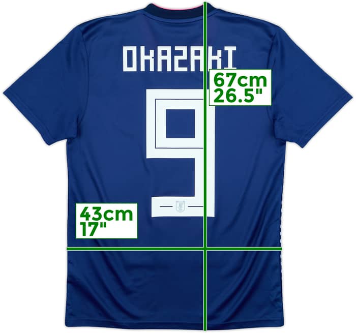 2019-20 Japan Women Home Shirt Okazaki #9 - 8/10 - (S)