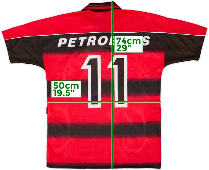 1997-99 Flamengo Home Shirt #11 - 6/10 - (M)