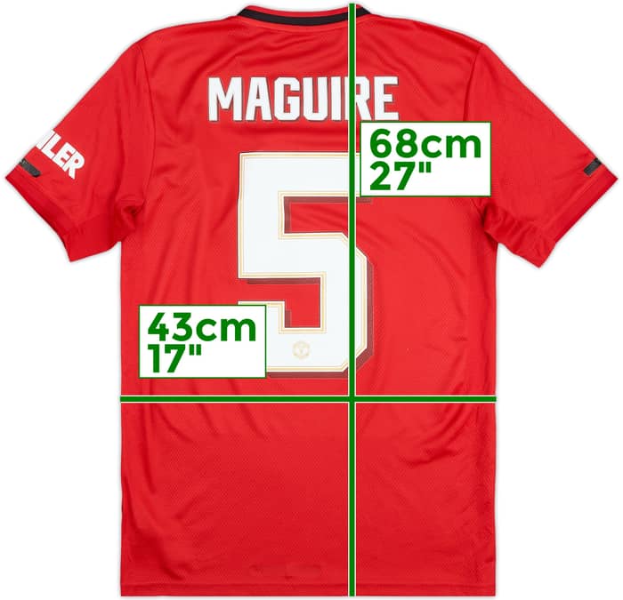 2019-20 Manchester United Home Shirt Maguire #5 - 5/10 - (S)