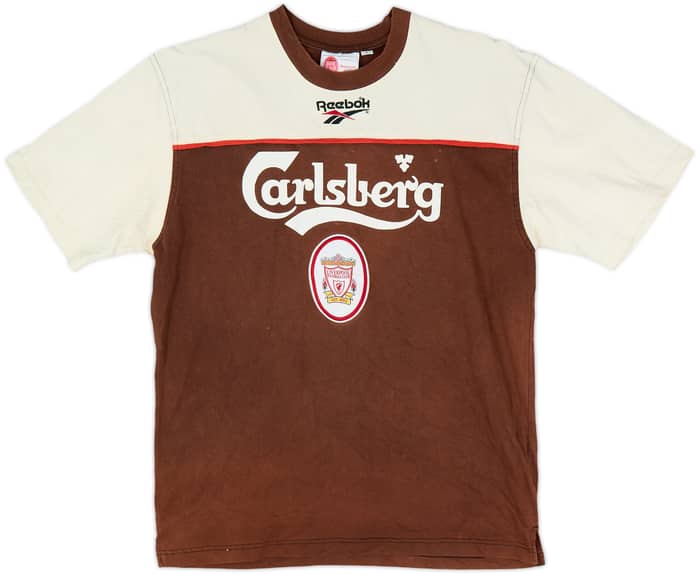 1996-97 Liverpool Reebok Cotton Tee - 4/10 - (L)