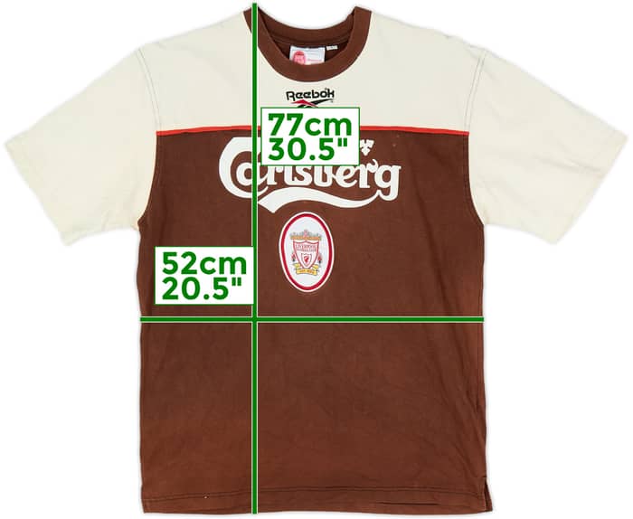 1996-97 Liverpool Reebok Cotton Tee - 4/10 - (L)