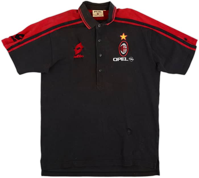 1995-96 AC Milan Lotto Polo Shirt - 6/10 - (XXL)