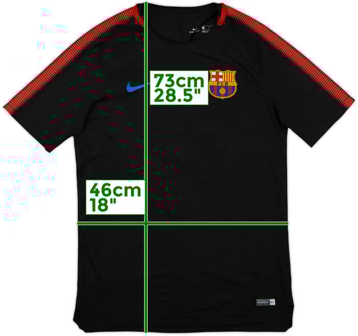 2017-18 Barcelona Nike Training Shirt - 8/10 - (L)
