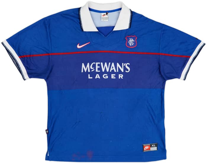 1997-99 Rangers Camiseta Local Gascoigne #8 - 5/10 - (XL)
