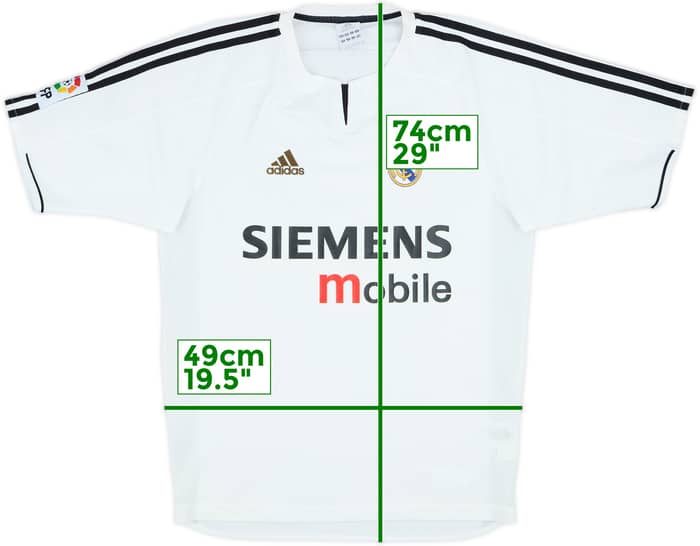 2003-04 Real Madrid Home Shirt Zidane #5 - 5/10 - (S)