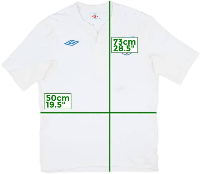 2010-11 England Home Shirt - 5/10 - (L)