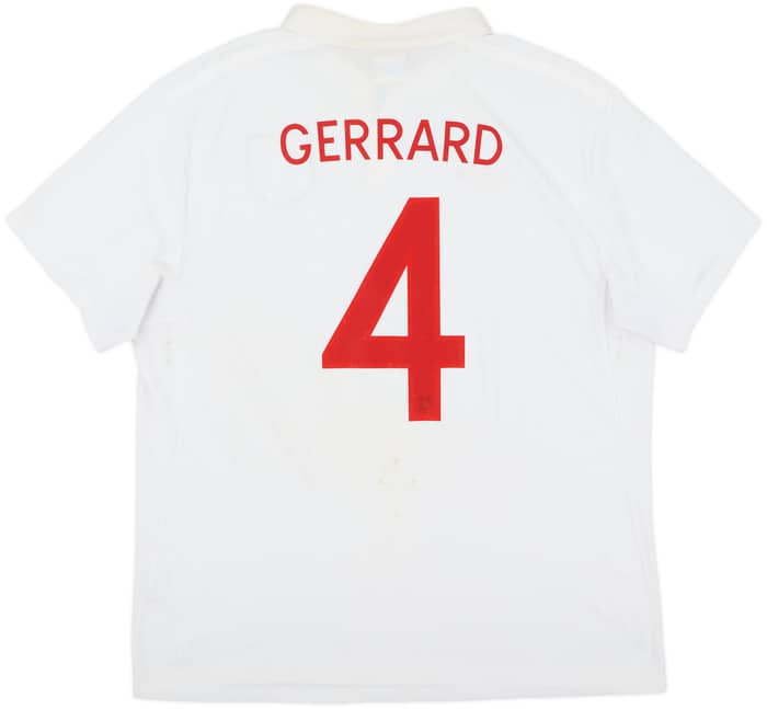 2009-10 England Home Shirt Gerrard #4 - 6/10 - (XXL)