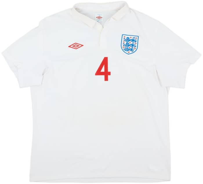 2009-10 England Home Shirt Gerrard #4 - 6/10 - (XXL)