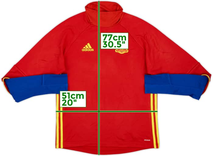 2016-18 Spain adidas Drill Top - 8/10 - (M)