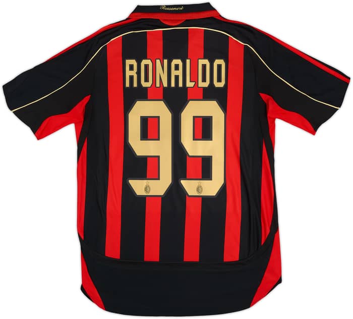 2006-07 AC Milan Home Shirt Ronaldo #99 - 6/10 - (M)