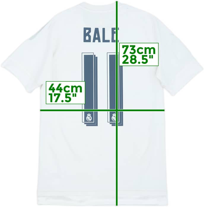 2015-16 Real Madrid Home Shirt Bale #11 - 6/10 - (S)