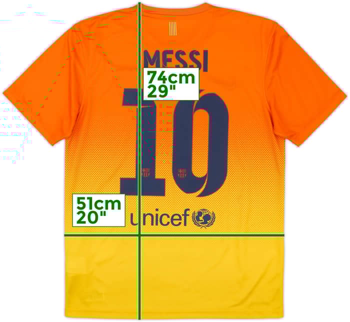 2012-13 Barcelona Basic Away Shirt Messi #10 - 8/10 - (M)