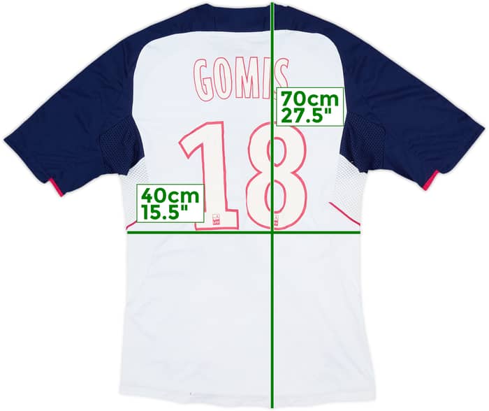 Camiseta adidas de entrenamiento del Lyon 2011-12 Gomis #18 - 6/10 - (S)