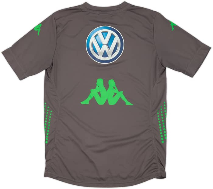 Camiseta de entrenamiento versión jugador Kappa del Wolfsburg 2014-15 #14 (De Bruyne) - 6/10 - (M)