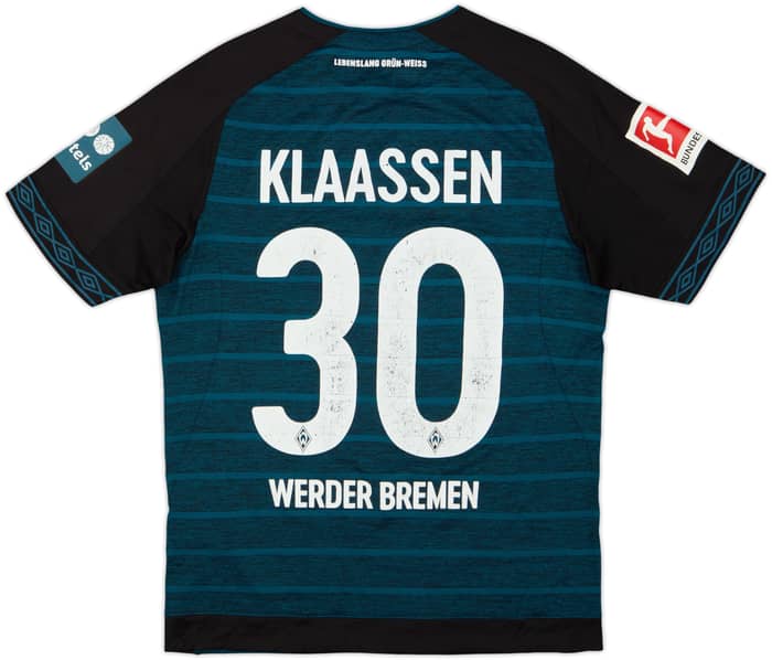 2018-19 Werder Bremen Away Shirt Klaassen #30 - 5/10 - (S)