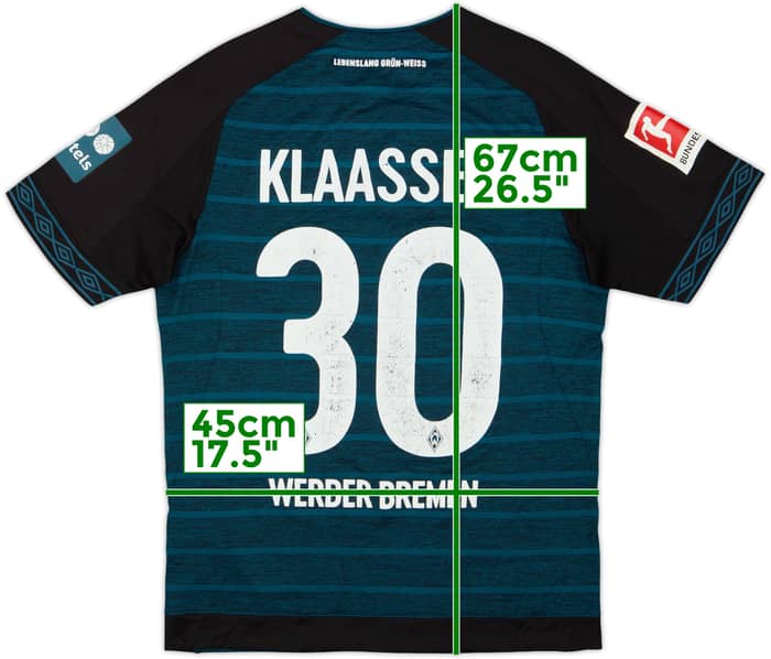 2018-19 Werder Bremen Away Shirt Klaassen #30 - 5/10 - (S)