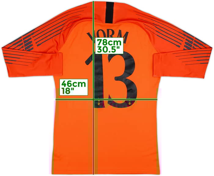 2018-19 Tottenham Authentic GK Shirt Vorm #13 - 6/10 - (L)
