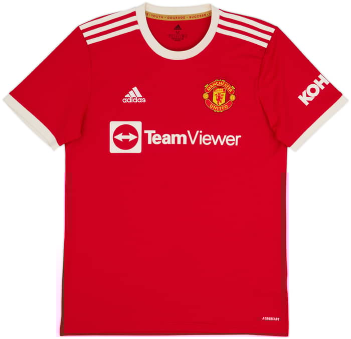 2021-22 Manchester United Home Shirt B.Fernandes #18 - 7/10 - (M)