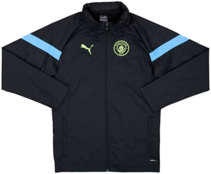 2022-23 Manchester City Puma Hooded Rain Jacket - 10/10 - (S)