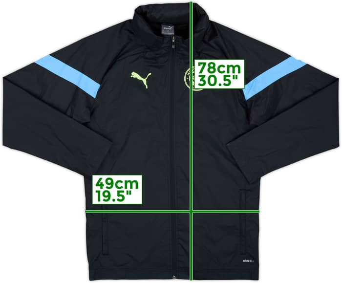2022-23 Manchester City Puma Hooded Rain Jacket - 10/10 - (S)
