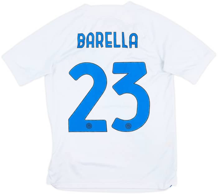 2023-24 Inter Milan Away Shirt Barella #23 - 6/10 - (XL.Boys)