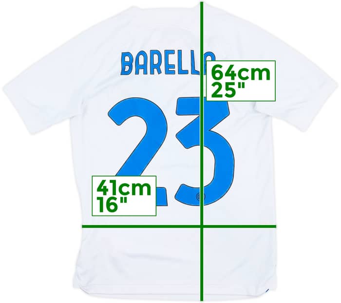 2023-24 Inter Milan Away Shirt Barella #23 - 6/10 - (XL.Boys)