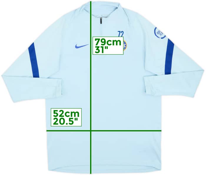 2020-21 Chelsea Player Issue Nike 1/4 Zip Training Top #72 - 7/10 - (L)