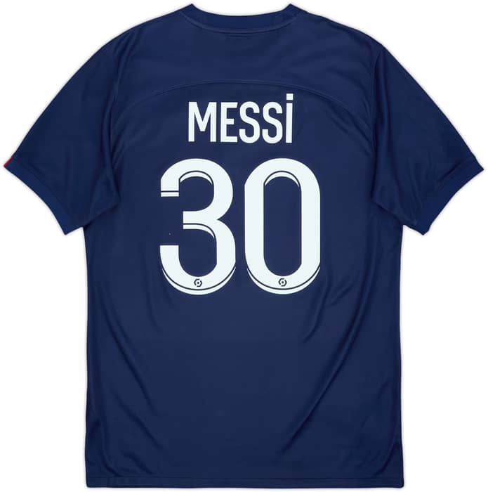 2022-23 Paris Saint-Germain Home Shirt Messi #30 - 6/10 - (M)