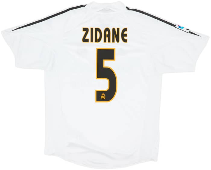 2004-05 Real Madrid Home Shirt Zidane #5 - 6/10 - (M)