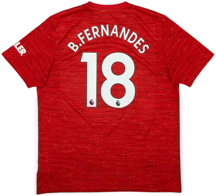 2020-21 Manchester United Home Shirt B.Fernandes #18 - 7/10 - (XL)