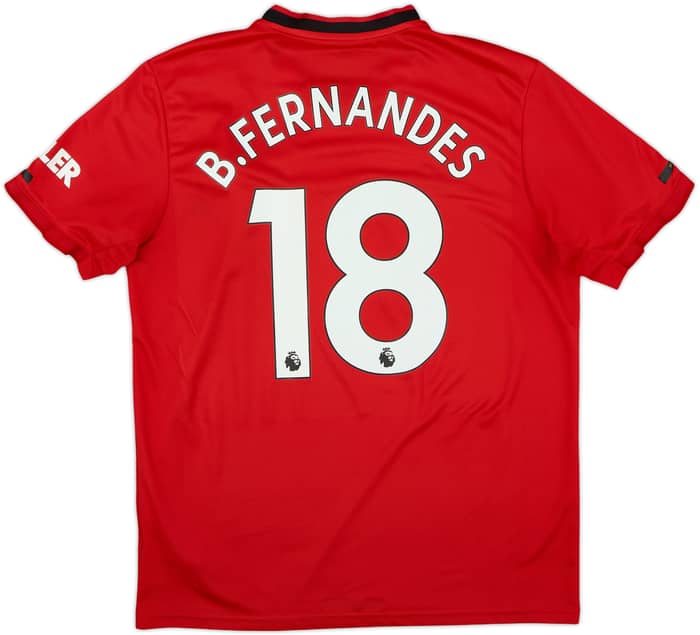 2019-20 Manchester United Home Shirt B.Fernandes #18 - 6/10 - (L)