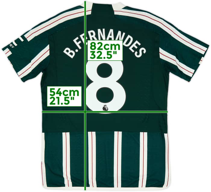 Camiseta auténtica de visitante del Manchester United 2023-24 B.Fernandes #8 - 10/10 - (L)