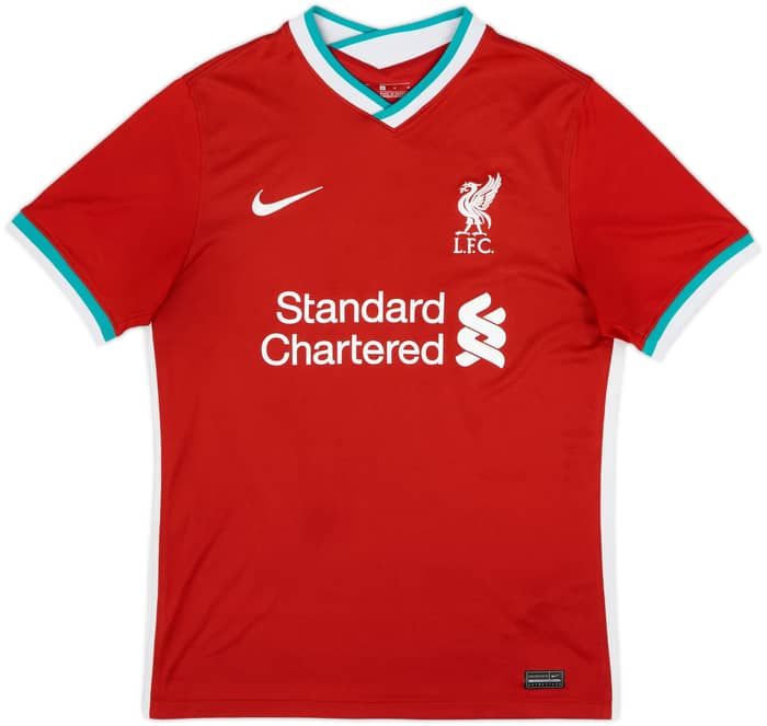 2020-21 Liverpool 'Champions' Home Shirt - 8/10 - (M)