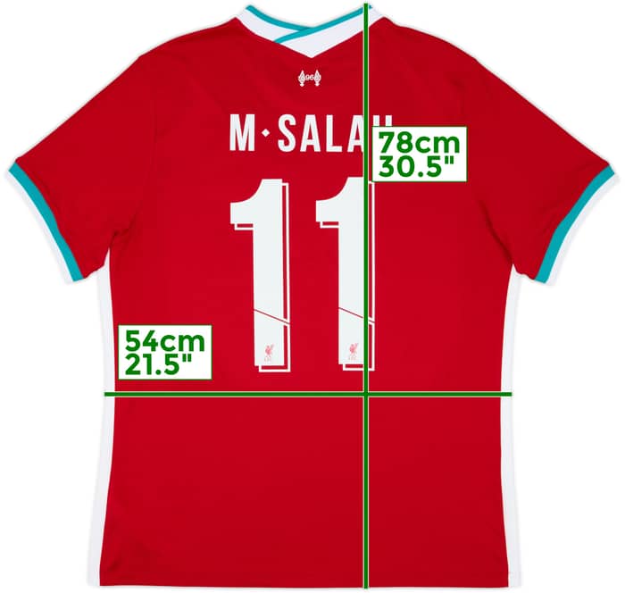 2020-21 Liverpool Home Shirt M.Salah #11 - 10/10 - (XL)