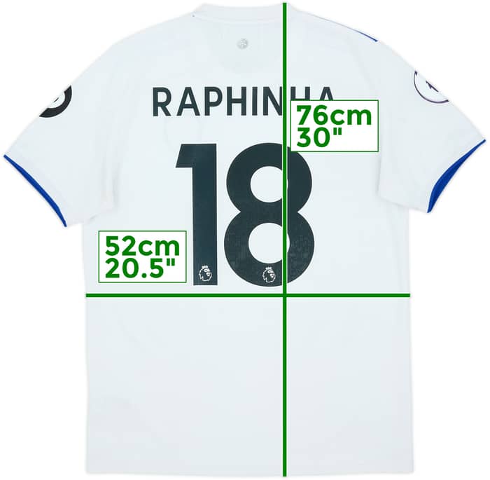 2020-21 Leeds United Home Shirt Raphinha #18 - 7/10 - (M)