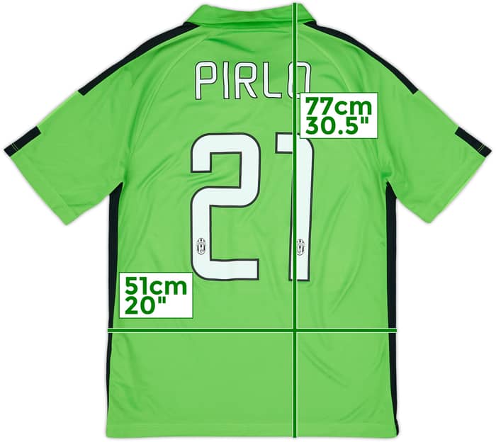2014-15 Juventus Third Shirt Pirlo #21 - 8/10 - (M)