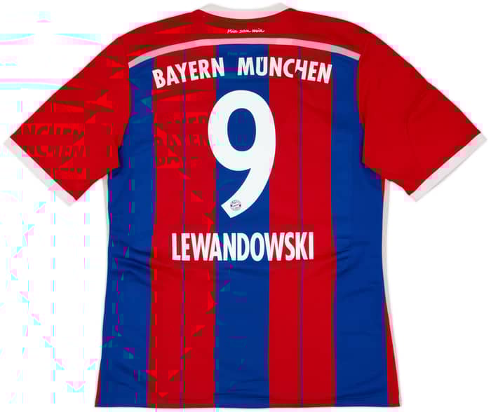 2014-15 Bayern Munich Home Shirt Lewandowski #9 - 6/10 - (L)